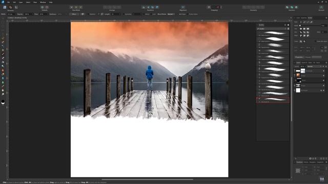 Orange Tone & Brushed Effect Banner Design in Affinity Designer смотреть онлайн