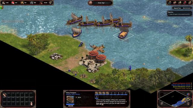 The Rise of Rome. The Siege in Syracuse. Version 2. Ballistas. Age of Empires. смотреть онлайн