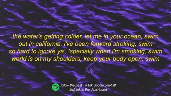Chase Atlantic - Swim (tiktok remix speed up) Lyrics luckily luckily luckily chase atlantic