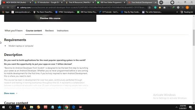 Become an Android Developer from Scratch 2021 смотреть онлайн