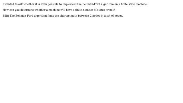 Implementing Bellman-Ford algorithm on finite state machine смотреть онлайн
