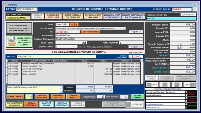 PACIOLI 2022 VERSION SIAT RCV - Registro de Compras смотреть онлайн