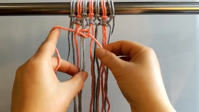 DIY Macrame Tutorial | Простой разноцветный узор | Макраме смотреть онлайн