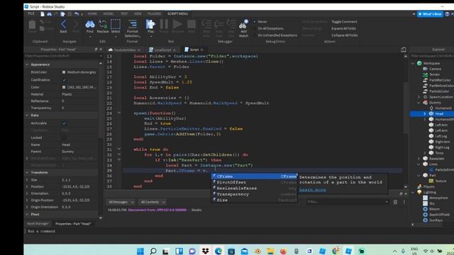 How to make a cool ability(Roblox studio) смотреть онлайн