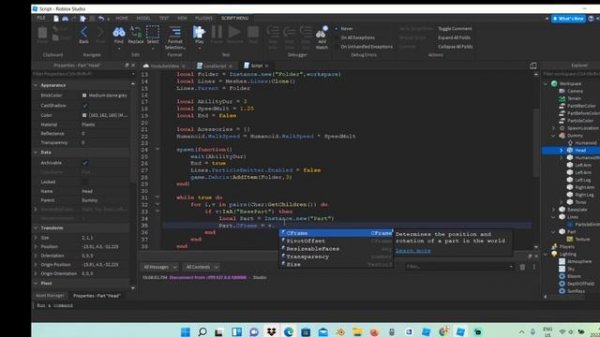 How to make a cool ability(Roblox studio)