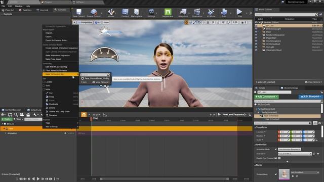 UE Take Recorder Live Link Source & Control Rig Backward Additive Solver смотреть онлайн
