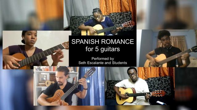 Seth Escalante with Classical Guitar Ensemble performs Spanish Romance смотреть онлайн