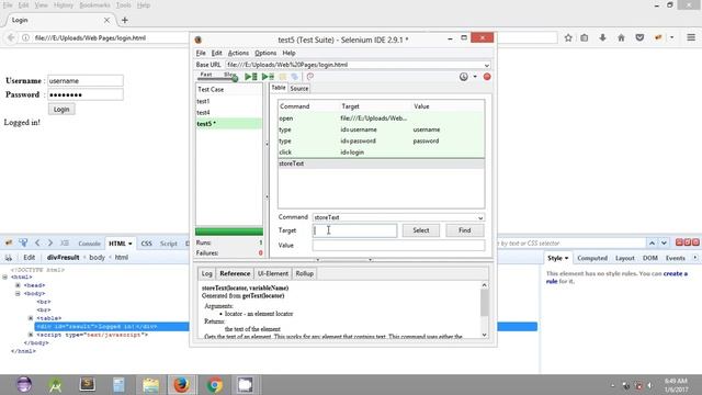 Selenium Tutorial #7 - Selenium IDE - Storing Text from Webpage using storeText смотреть онлайн