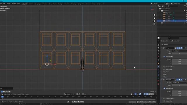 Modeling technology: arrey modifier in Blender смотреть онлайн