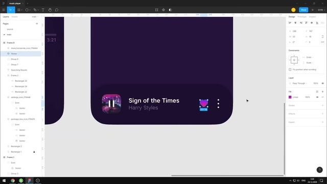 Music Player App UI Design in Figma | Web Design Speedart Tutorial смотреть онлайн