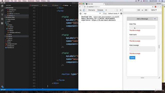 18 3 Redux form Validation смотреть онлайн