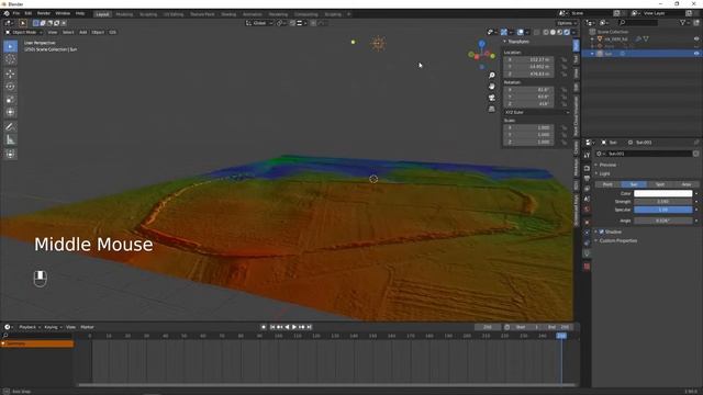 Blender GIS: animating a digital elevation model смотреть онлайн