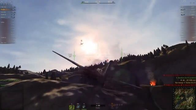 Обзор игры World of Warplanes Бой Воздушный бой за тяжелый истребитель Fw 57 смотреть онлайн