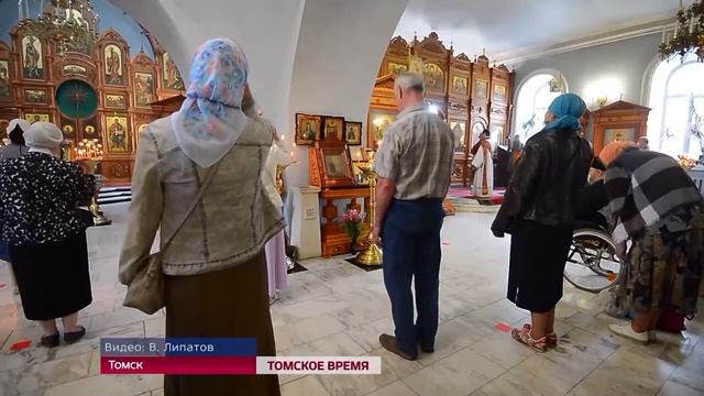 Яблочный Спас. Знаменский храм г. Томск 2021 год. смотреть онлайн