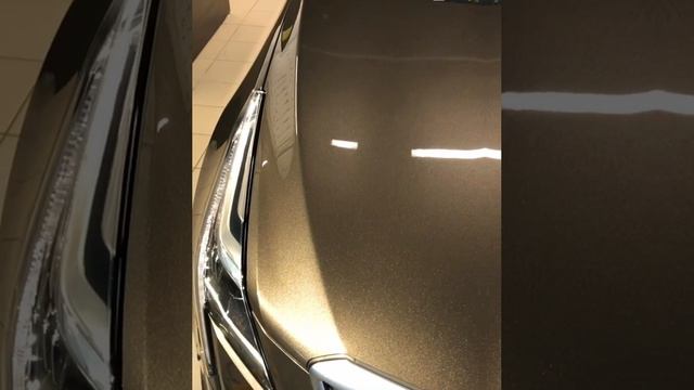 Ремонт капота на Cadillac, выполнен без покраски за 12 часов