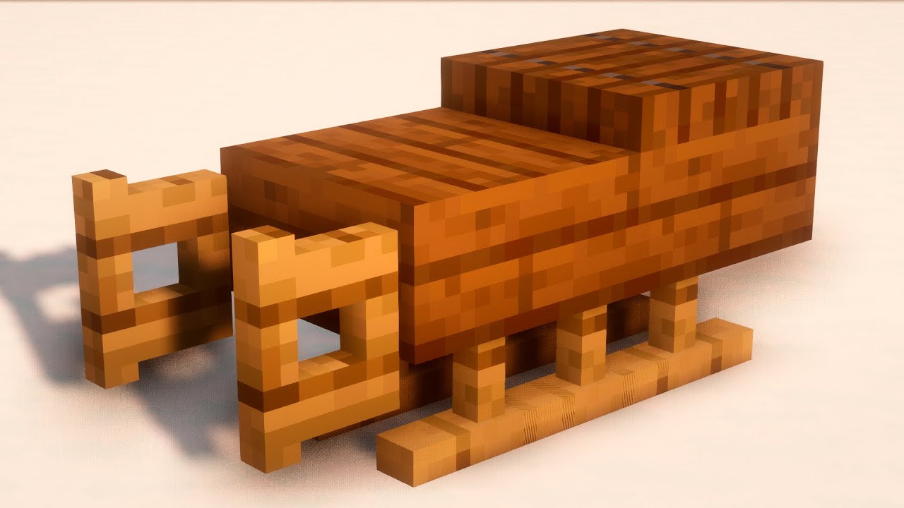 КАК СДЕЛАТЬ РЕАЛИСТИЧНЫЕ САНКИ БЕЗ МОДОВ В МАЙНКРАФТ! смотреть онлайн