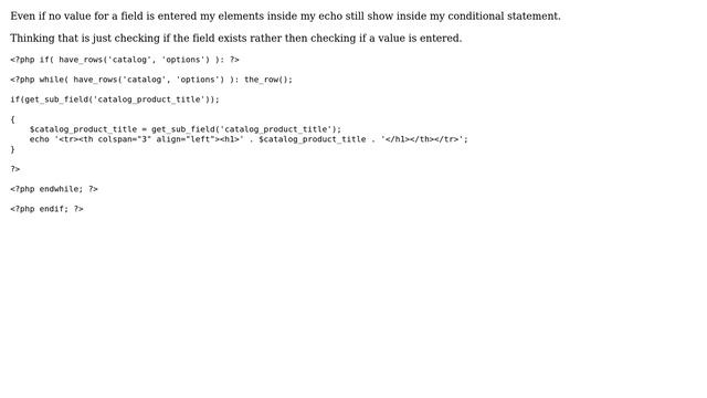 Wordpress: Advanced custom fields Repeater conditional statement not working смотреть онлайн