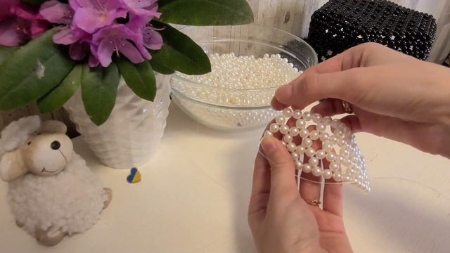 Мастер-класс шляпки из бусин. Очень подробно рассказываю. 1 ЧАСТЬ смотреть онлайн