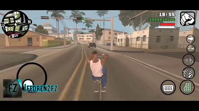 How To Do Wheelie A Bicycle In GTA San Andreas mobile android 2020 смотреть онлайн
