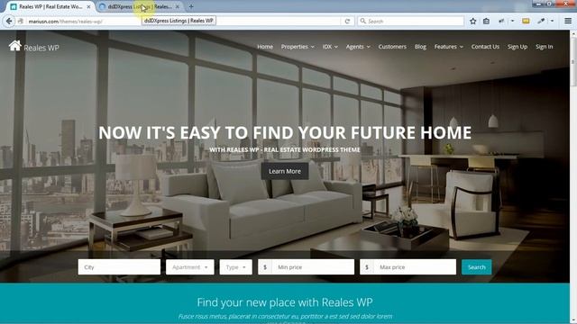 Reales WP - Real Estate WordPress Theme+Download смотреть онлайн