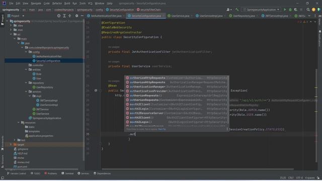 Spring Boot 3.1 With JWT | Security Configuration | Part 5 смотреть онлайн