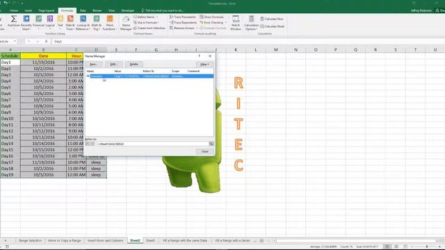 How to Delete Range Names in Excel 2016 смотреть онлайн