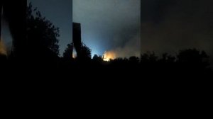 горит станция РЭС г.Приморск