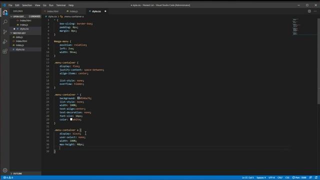 How To Style a List Into a Super Mega Menu 9 Minutes HTML/CSS/JavaScript смотреть онлайн