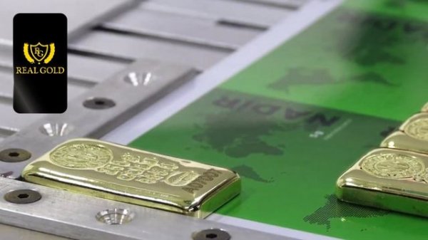 Изготовление золотых слитков на заводе «NADIR» для «REAL GOLD»