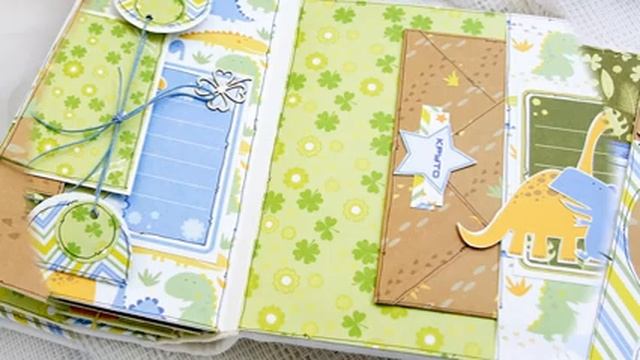 Dino baby album/ Детский альбом с динозавриками смотреть онлайн