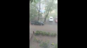 Потоп в Мариуполе из-за Ливня с Градом! (8.06.2021)