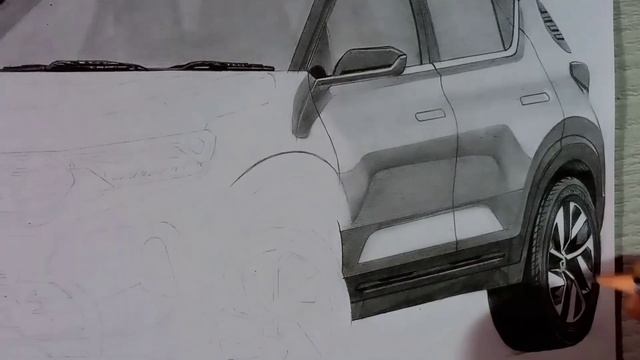 2020 Kia Sonet Premium SUV Sketch | kia sonet suv car sketch смотреть онлайн