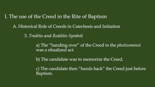 The Function of the Creed in the Life of the Church Today смотреть онлайн