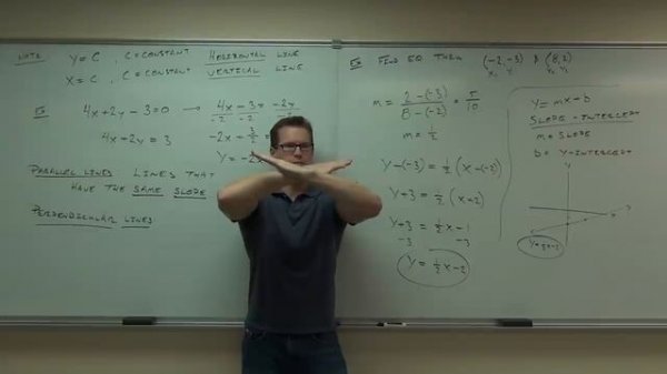 Calculus 1 Lecture 0.1:  Lines, Angle of Inclination, and the Distance Formula