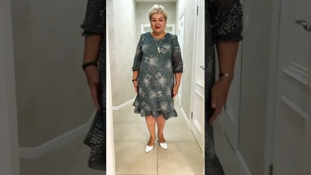 Шифоновое платье Plus Size #plussize смотреть онлайн