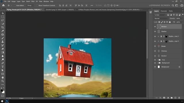 Dream House Photoshop Manipulation Speed Art Tutorial смотреть онлайн