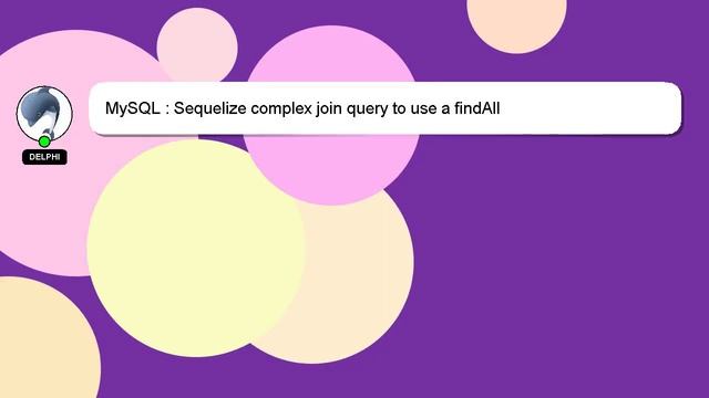 MySQL : Sequelize complex join query to use a findAll смотреть онлайн