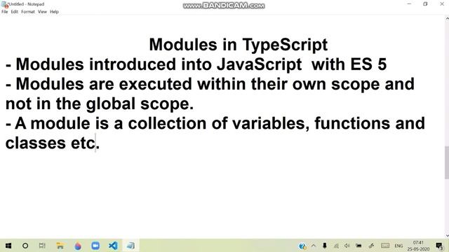 Typescript 167.what is module in typescript .. смотреть онлайн