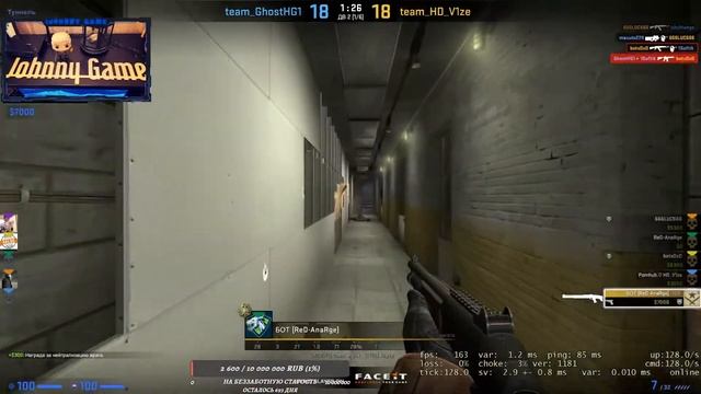 Стрим по CS:GO с работягой Johnny смотреть онлайн