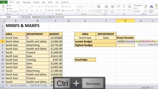 Excel: How to Create Array Formulas смотреть онлайн