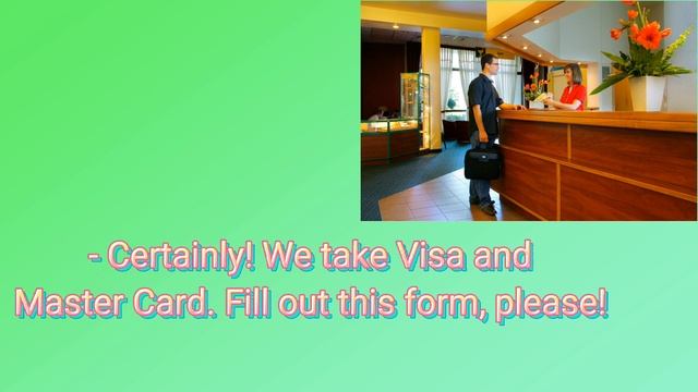 В отеле. На ресепшене. Диалог на английском языке. смотреть онлайн