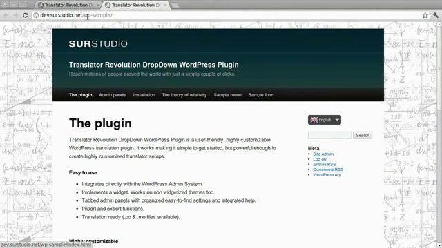 Translator Revolution DropDown Wordpress Pugin - Plugin Install смотреть онлайн