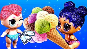 Куклы лол сюрприз хотели купить мороженое, но что то пошло не так. Мультик #ЛОЛ
