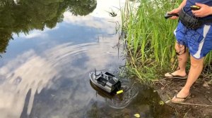 Ставим проводной эхолот на кораблик без крепления