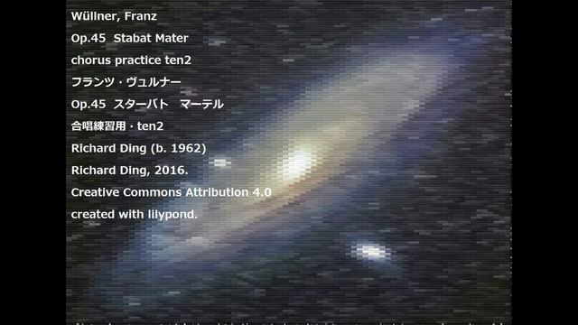 Wüllner, Franz Op.45 Stabat Mater chorus practice ten2 смотреть онлайн