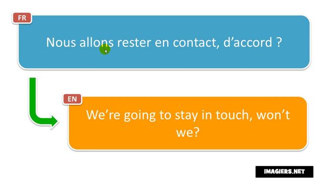 Learn French phrases # Nous allons rester en contact, d’accord смотреть онлайн