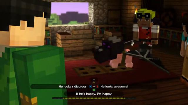 Minecraft Story Mode Telltale Episode 1 "Working Out With Pig" Part 1 w/ Commentary смотреть онлайн