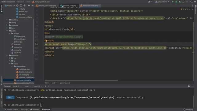 29-Laravel 9Tutorial pass data to blade component смотреть онлайн
