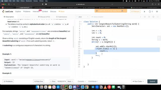 1839. Longest Substring Of All Vowels in Order смотреть онлайн
