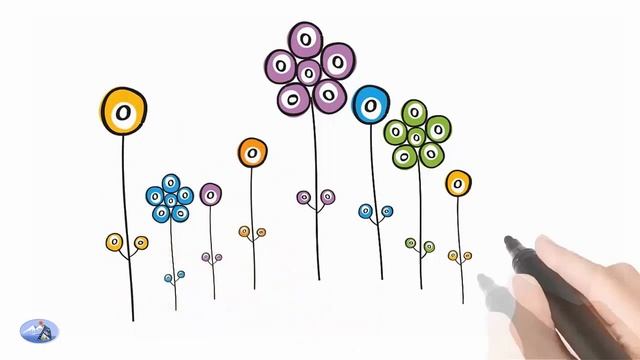 ✜✜✜ Рисованное видео. Doodl footage "Flowers" #рисованноевидео смотреть онлайн